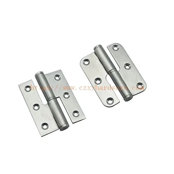 Stainless Steel Lift Off-Round/Square Conner 75*60*2.0mm Detachable Door Hinge